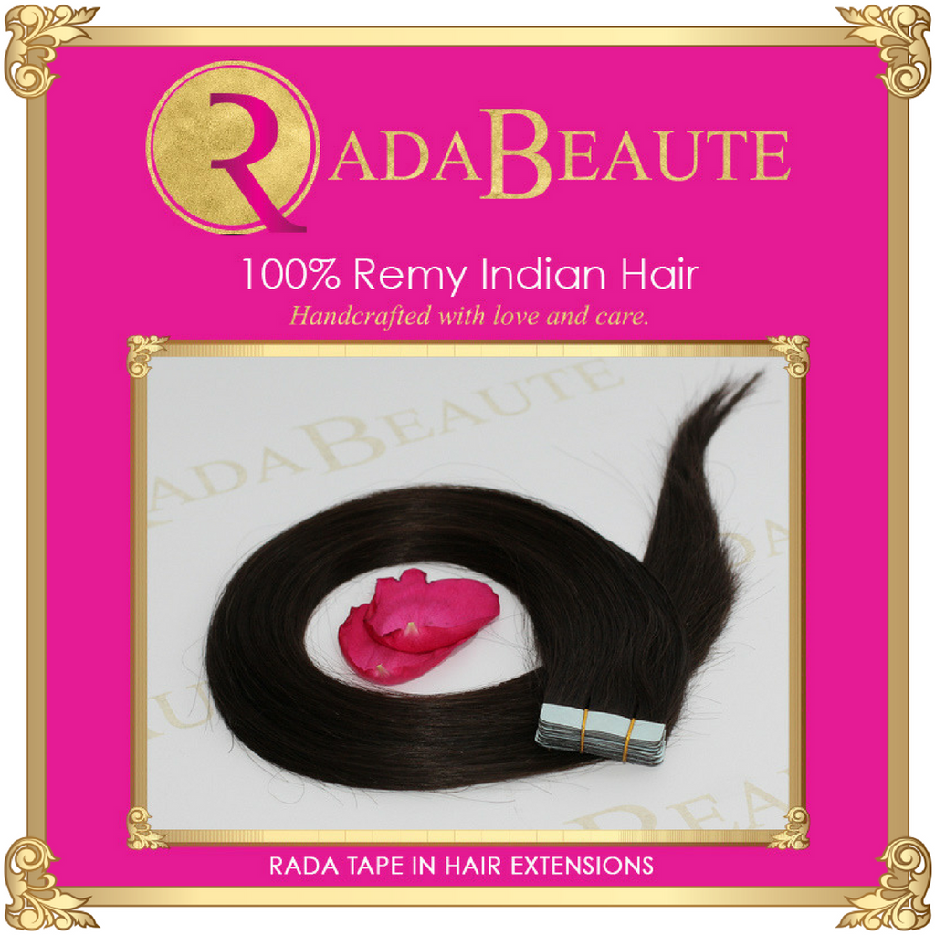 Midnight Diva Tape in extensions. Buy now at Rada Beaute.