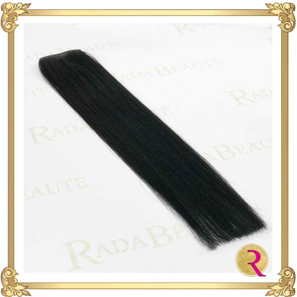 Midnight Diva weave extensions full side view. Buy now at Rada Beaute.