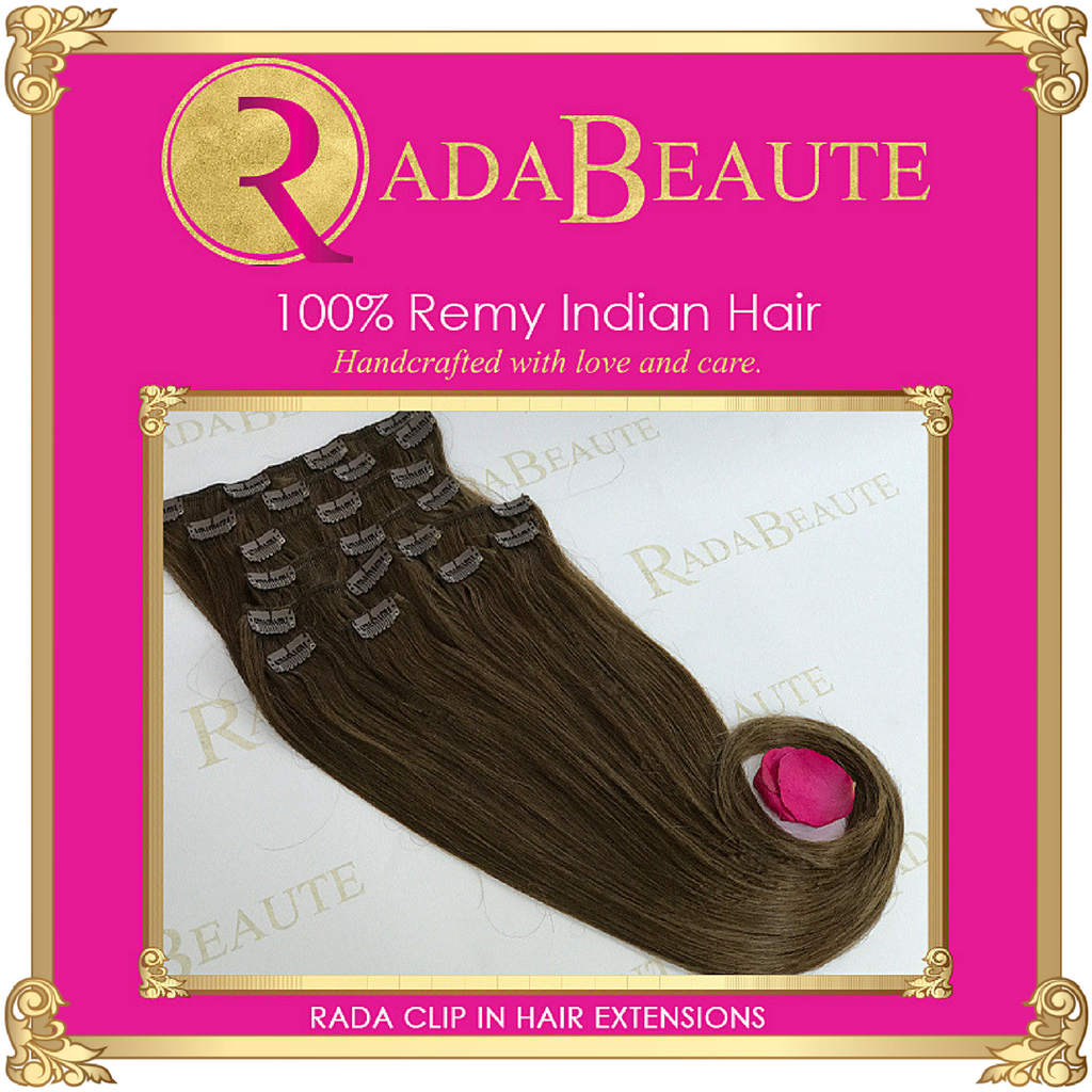 Decadent Chocolate Clip in extensions. Buy now at Rada Beaute