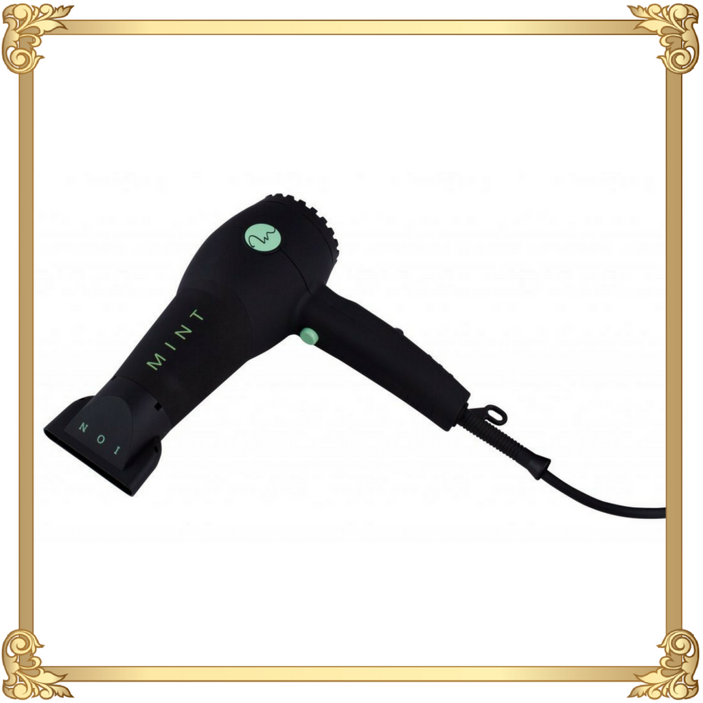 The ultra-lightweight Mint MVK30 Blow Dryer. It has the power, ceramic and tourmaline technology to dry hair in half the time of a standard blow dryer. Buy now at Rada Beaute.