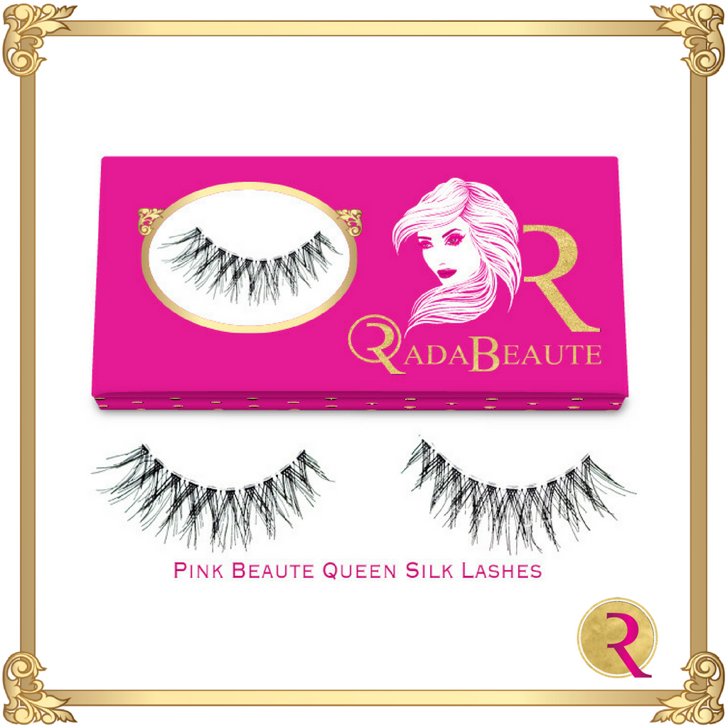 Pink Beaute Queen Silk Lashes, box view. Buy your Rada Beaute Silk lashes now!