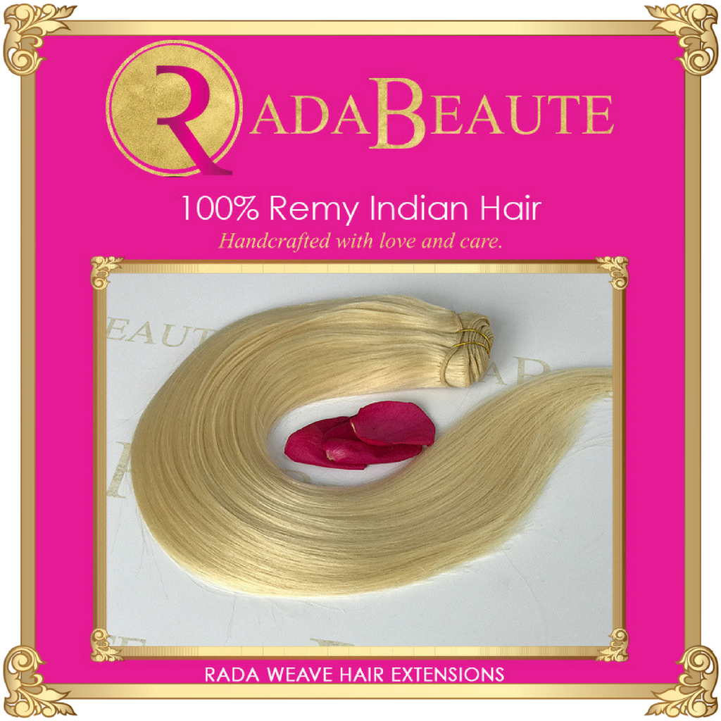 Butterscotch Blonde Weave  Extensions. Buy now at Rada Beaute.