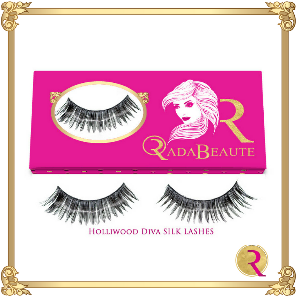 Hollywood Diva Silk Lashes box view. Buy your silk lashes at Rada Beaute now!