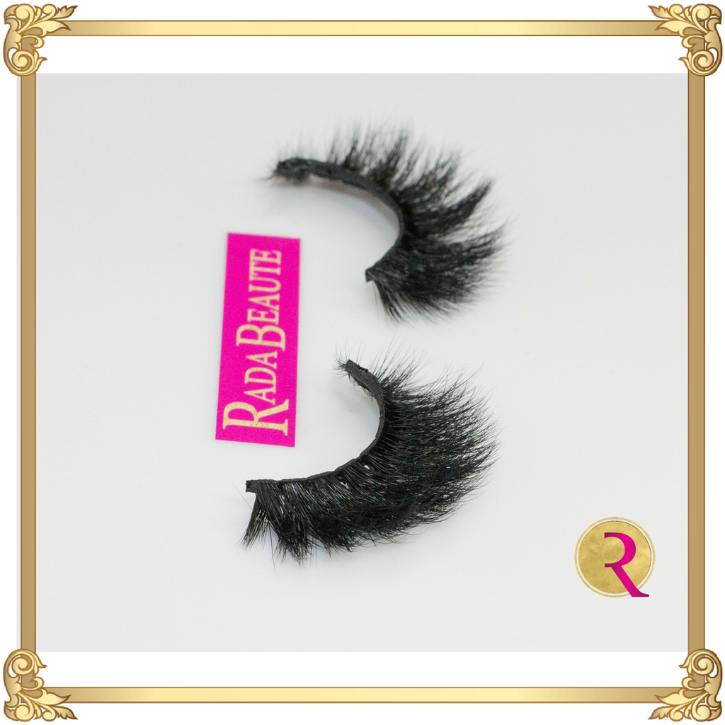 Drama Queen Mink Lashes side view. Buy now at Rada Beaute.