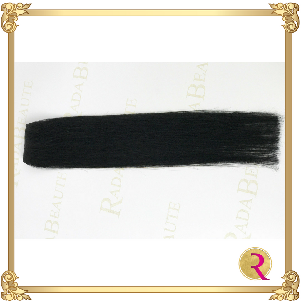 Midnight Diva weave extensions full side view 2. Buy now at Rada Beaute.