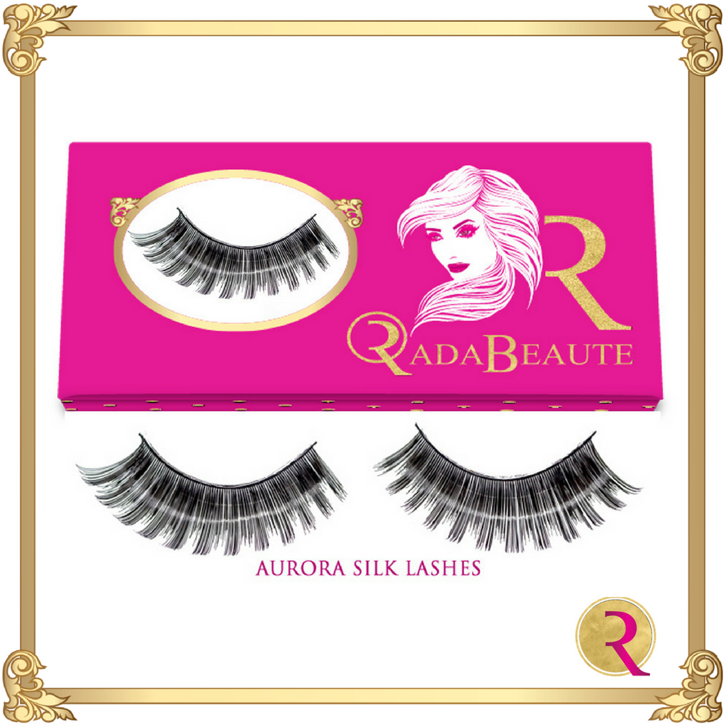 Aurora Silk Lashes box view. Buy your Rada Beaute Silk Lashes now!