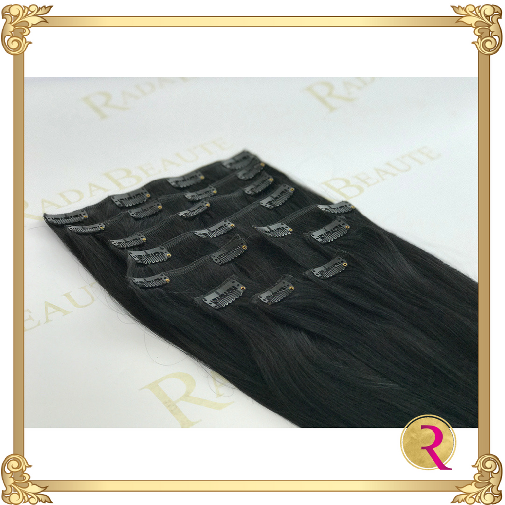 Dark Romance Clip in Extensions, side view. Buy now at Rada Beaute.