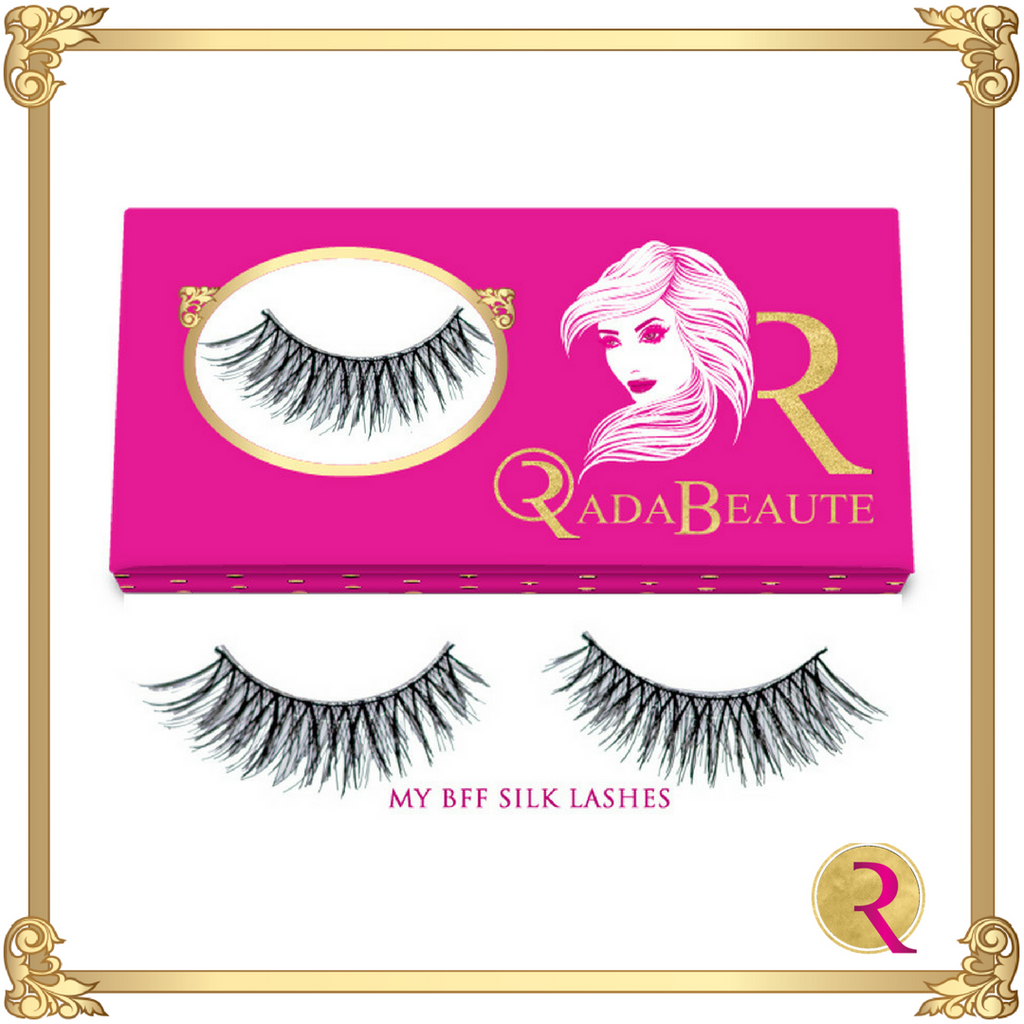 My BFF Silk Lashes box view. Buy now at Rada Beaute.