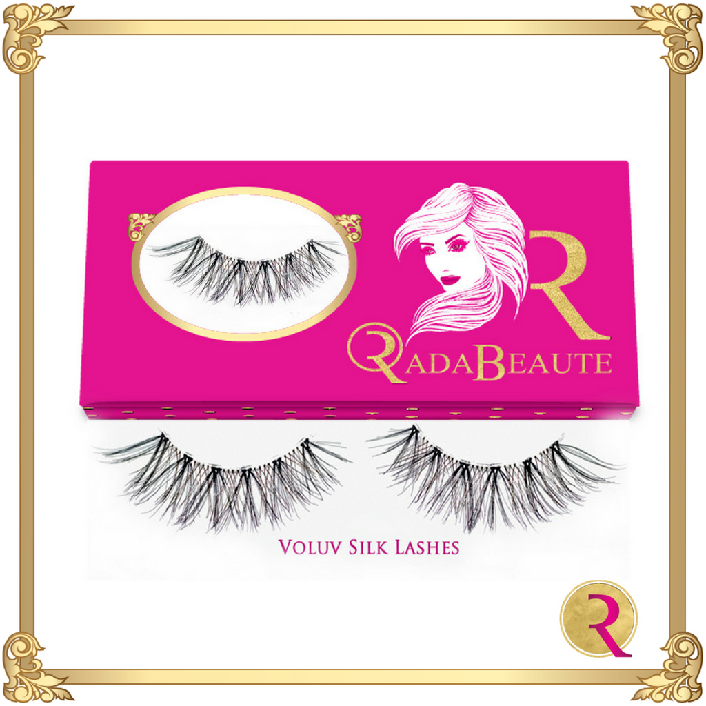 Voluv Silk Lashes box view. Buy your silk lashes at Rada Beaute now!