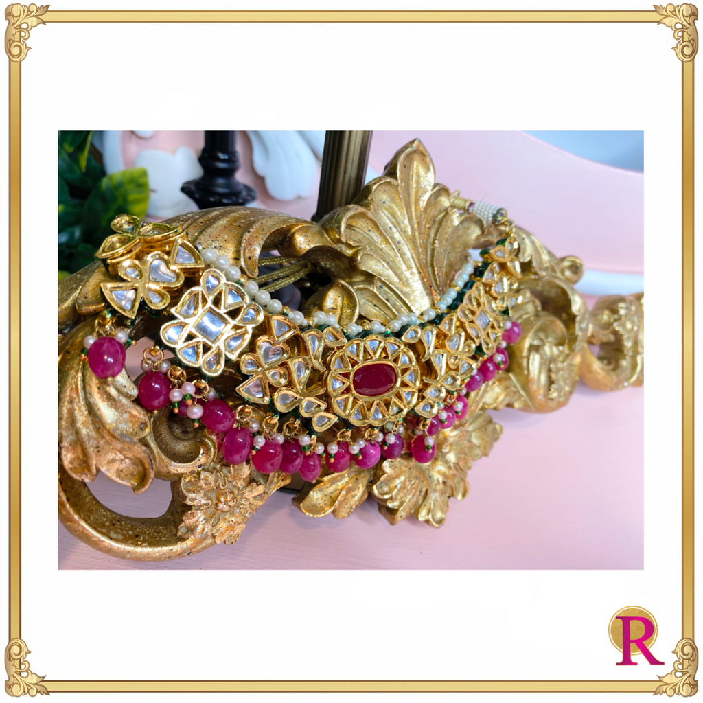 Royal Ruby Kundan Set